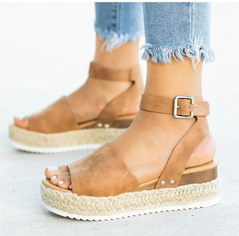 Valenzora | Damen-Espadrilles mit Knöchelriemen für den Sommer