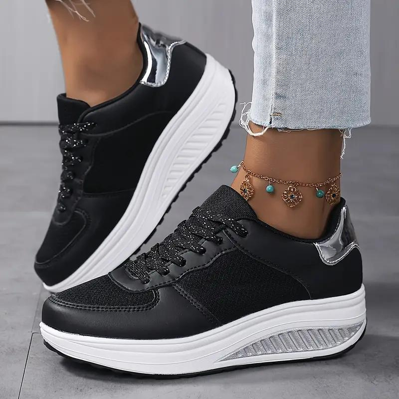 Valenzora | Sneaker, Bequem, Schnürung, Damenschuhe, Mesh-Sneaker