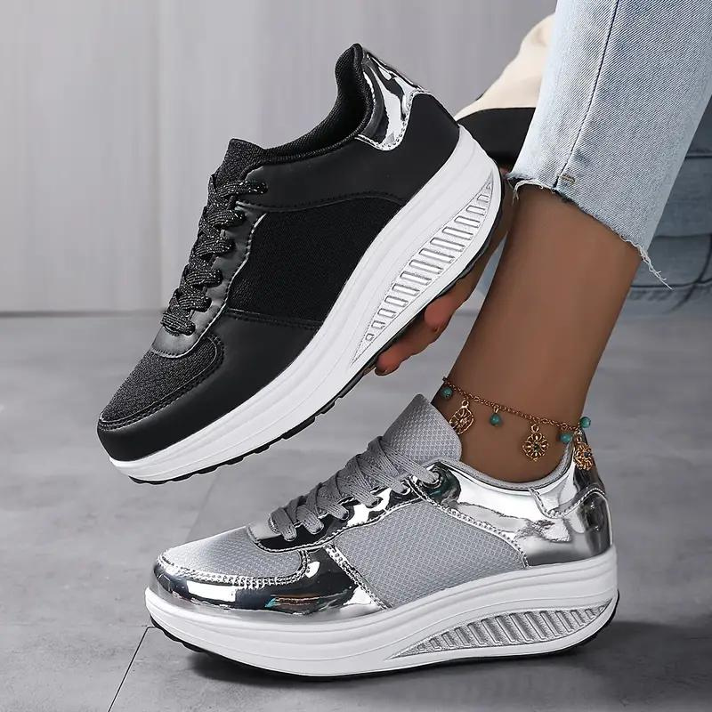 Valenzora | Sneaker, Bequem, Schnürung, Damenschuhe, Mesh-Sneaker