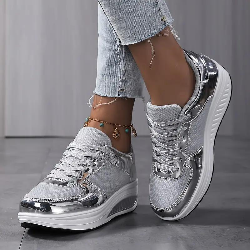 Valenzora | Sneaker, Bequem, Schnürung, Damenschuhe, Mesh-Sneaker