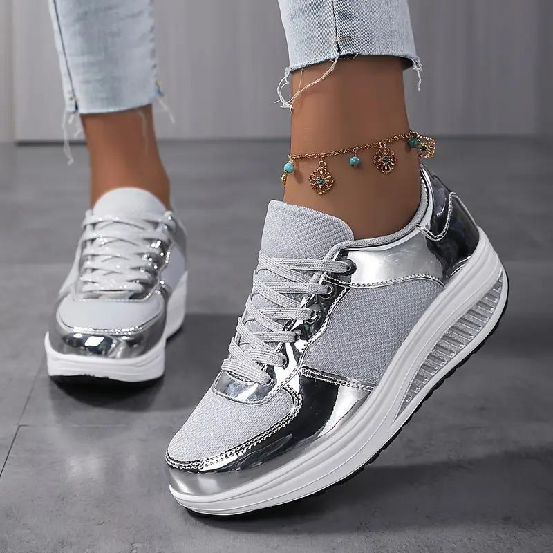 Valenzora | Sneaker, Bequem, Schnürung, Damenschuhe, Mesh-Sneaker