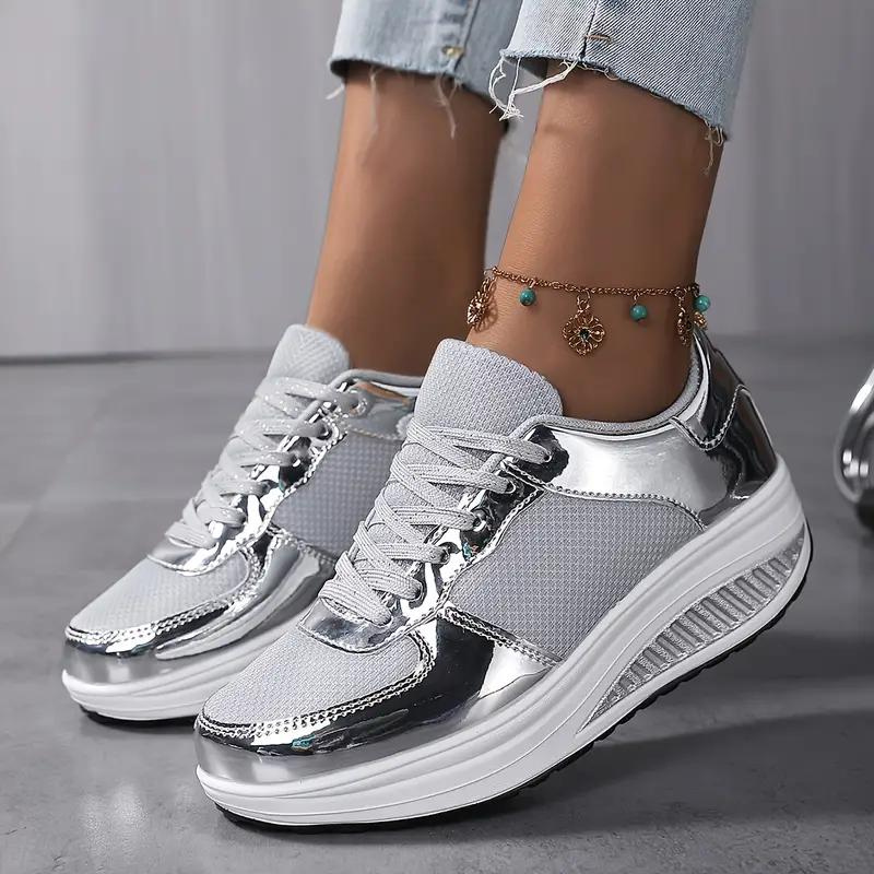 Valenzora | Sneaker, Bequem, Schnürung, Damenschuhe, Mesh-Sneaker