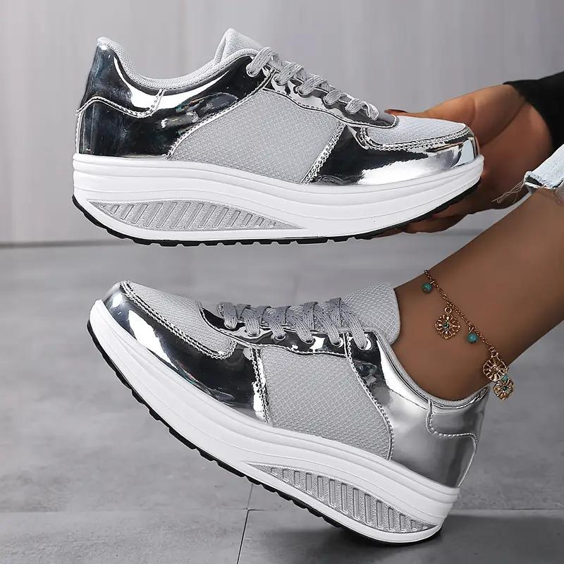 Valenzora | Sneaker, Bequem, Schnürung, Damenschuhe, Mesh-Sneaker