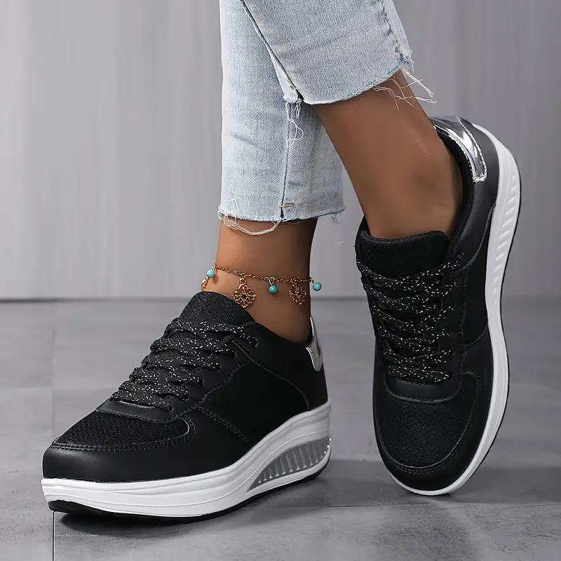 Valenzora | Sneaker, Bequem, Schnürung, Damenschuhe, Mesh-Sneaker