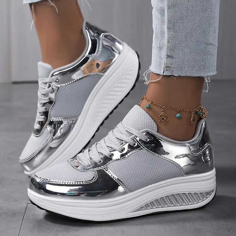 Valenzora | Sneaker, Bequem, Schnürung, Damenschuhe, Mesh-Sneaker