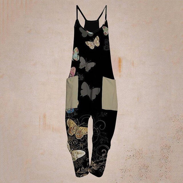 Valenzora – Geometrischer Träger-Jumpsuit