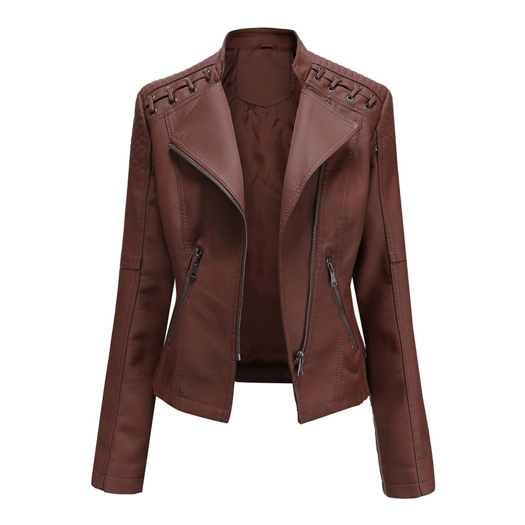 Marie™ – Elegante Lederjacke