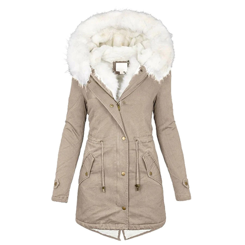 Valenzora | Padded Winter Jacket with Fur for Women