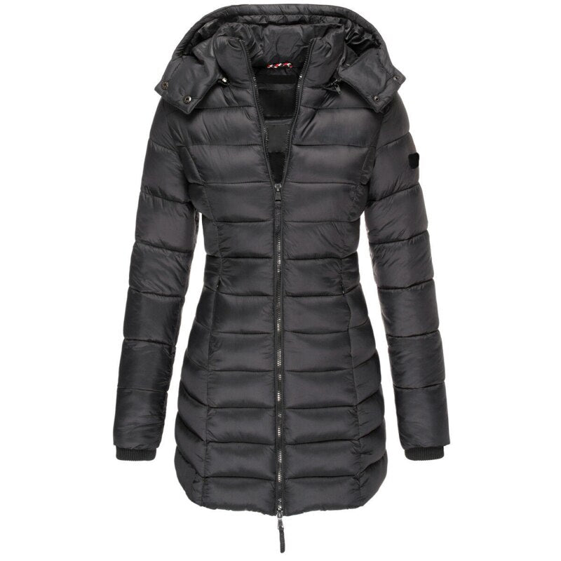 Valenzora | Women's lined down winter jacket with hood