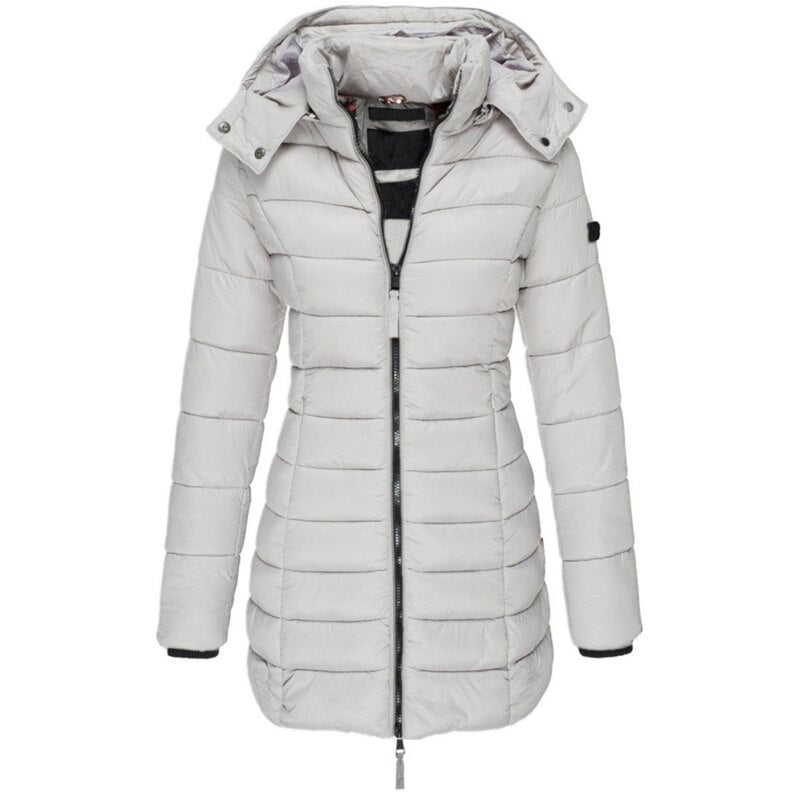 Valenzora | Women's lined down winter jacket with hood