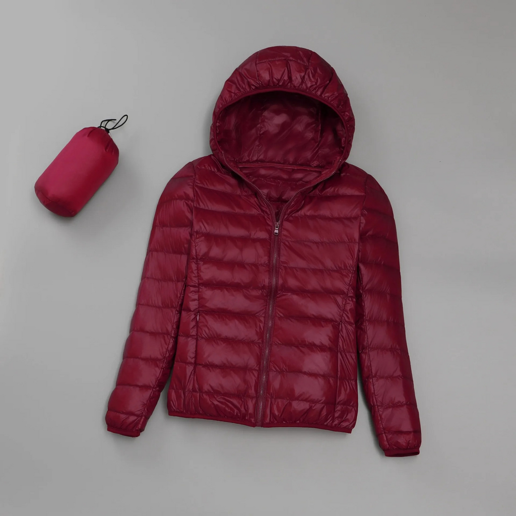 Valenzora | Leichte Damen-Daunenjacke mit Kapuze