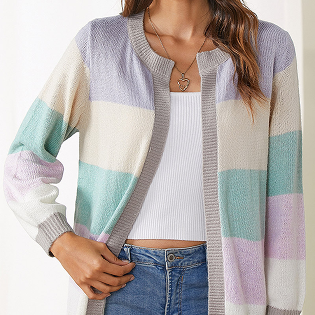 Valenzora Comfortable Open Cardigan: With Long Sleeves