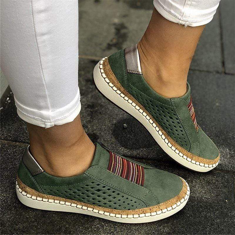 Valenzora | Freizeitschuhe mit flacher, rutschfester Sohle für zusätzlichen Komfort