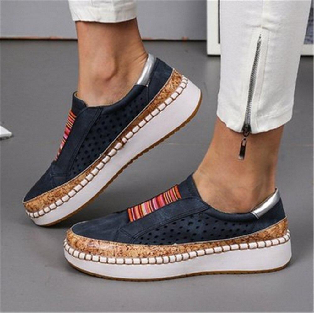 Valenzora | Freizeitschuhe mit flacher, rutschfester Sohle für zusätzlichen Komfort
