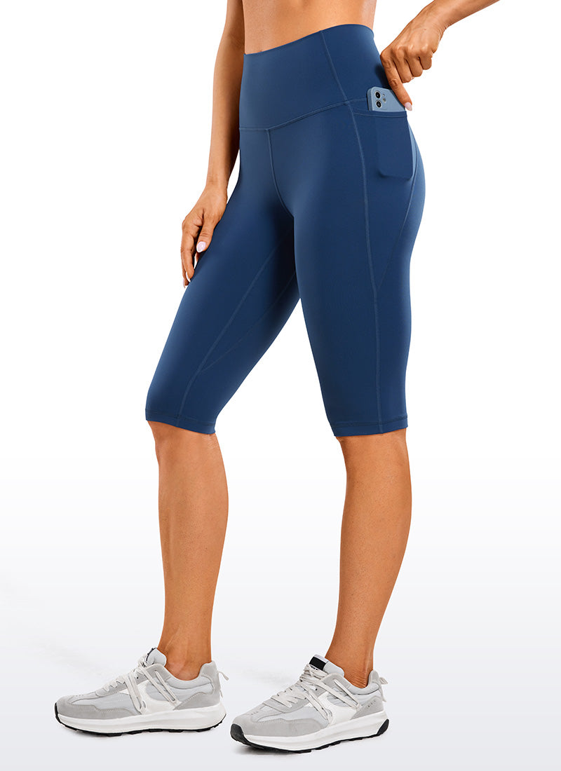 Valenzora | Capri-Leggings mit Taschen, knielang, 33 cm