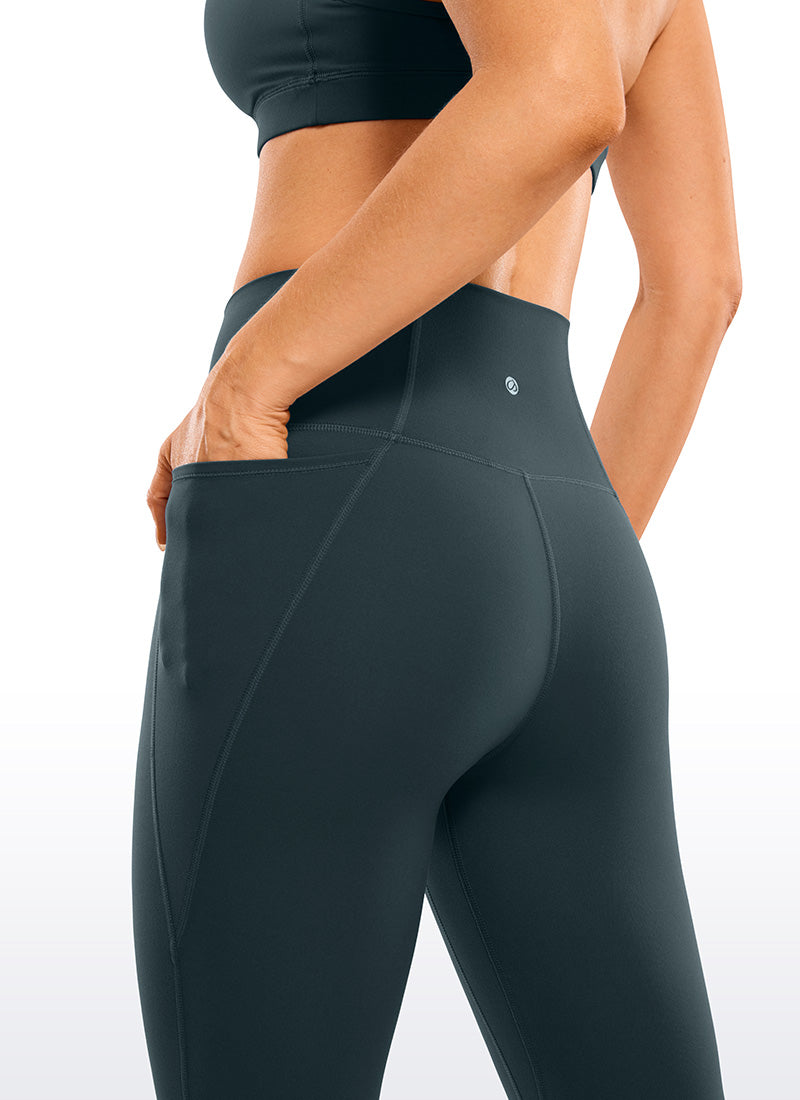Valenzora | Capri-Leggings mit Taschen, knielang, 33 cm