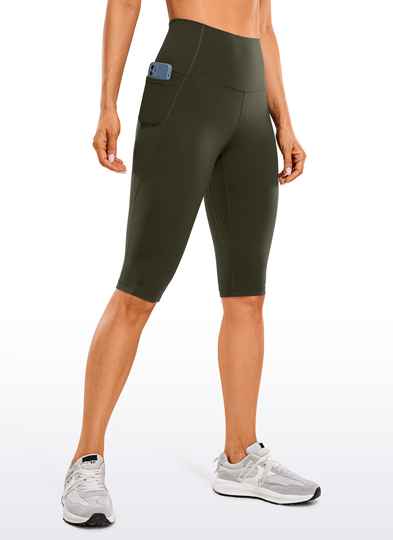 Valenzora | Capri-Leggings mit Taschen, knielang, 33 cm