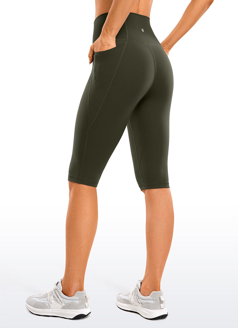 Valenzora | Capri-Leggings mit Taschen, knielang, 33 cm