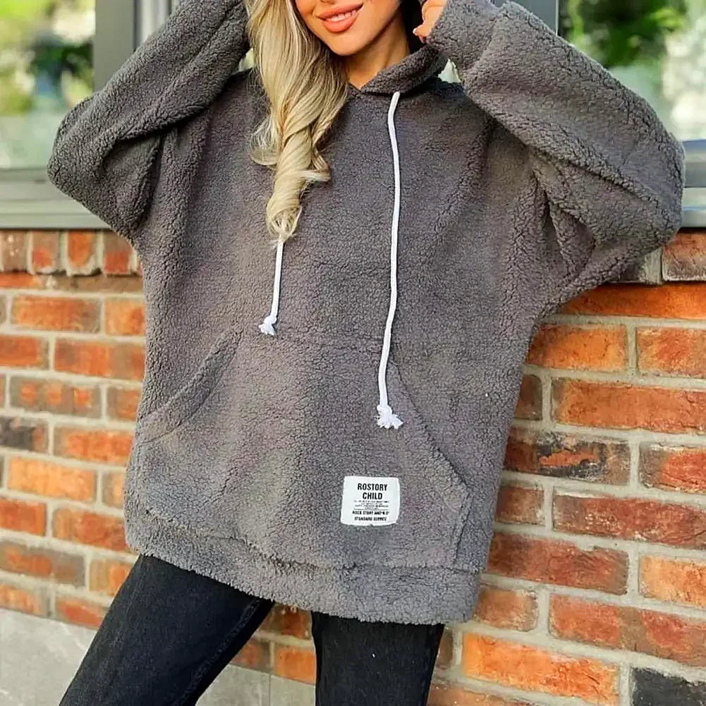 Valenzora | Moderner Damen-Kapuzenpullover mit Plüschfutter