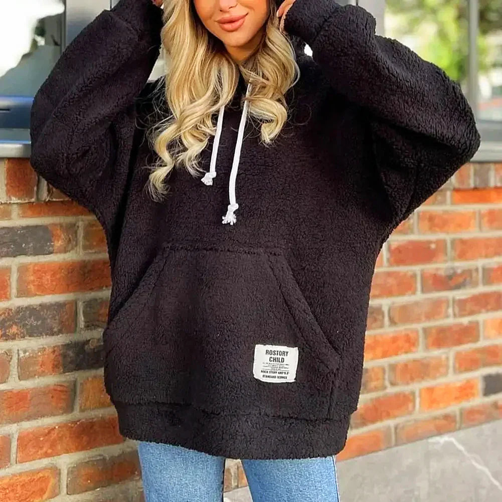 Valenzora | Moderner Damen-Kapuzenpullover mit Plüschfutter