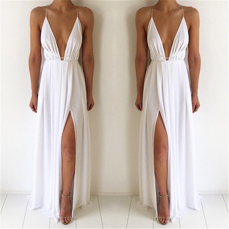 Valenzora | Boho-Kleid weiß mit Rückenausschnitt