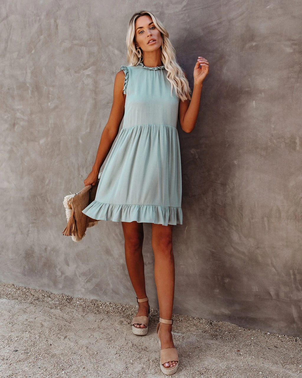 Valenzora | Boho Hippie Kleid Blau