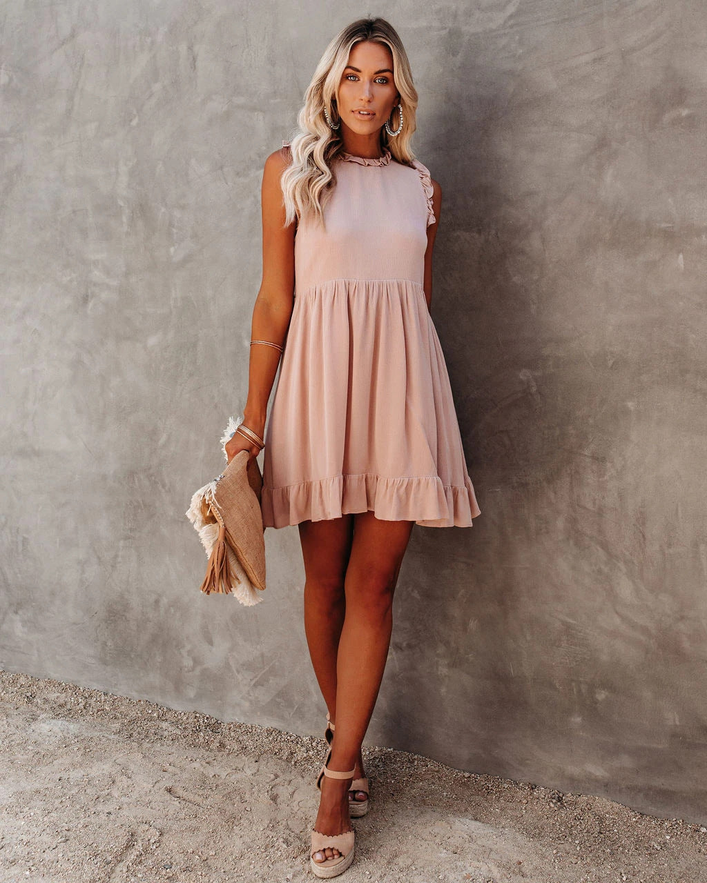 Valenzora | Boho Hippie Kleid Blau
