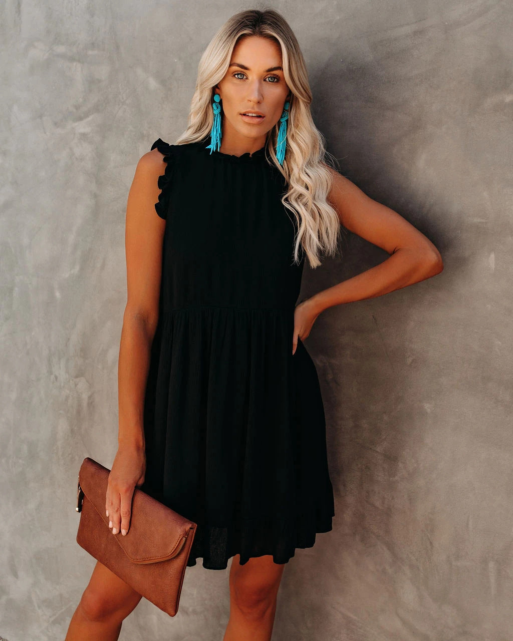 Valenzora | Boho Hippie Kleid Blau