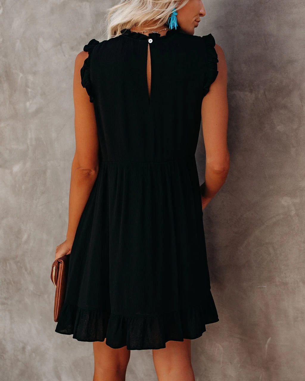 Valenzora | Boho Hippie Kleid Blau