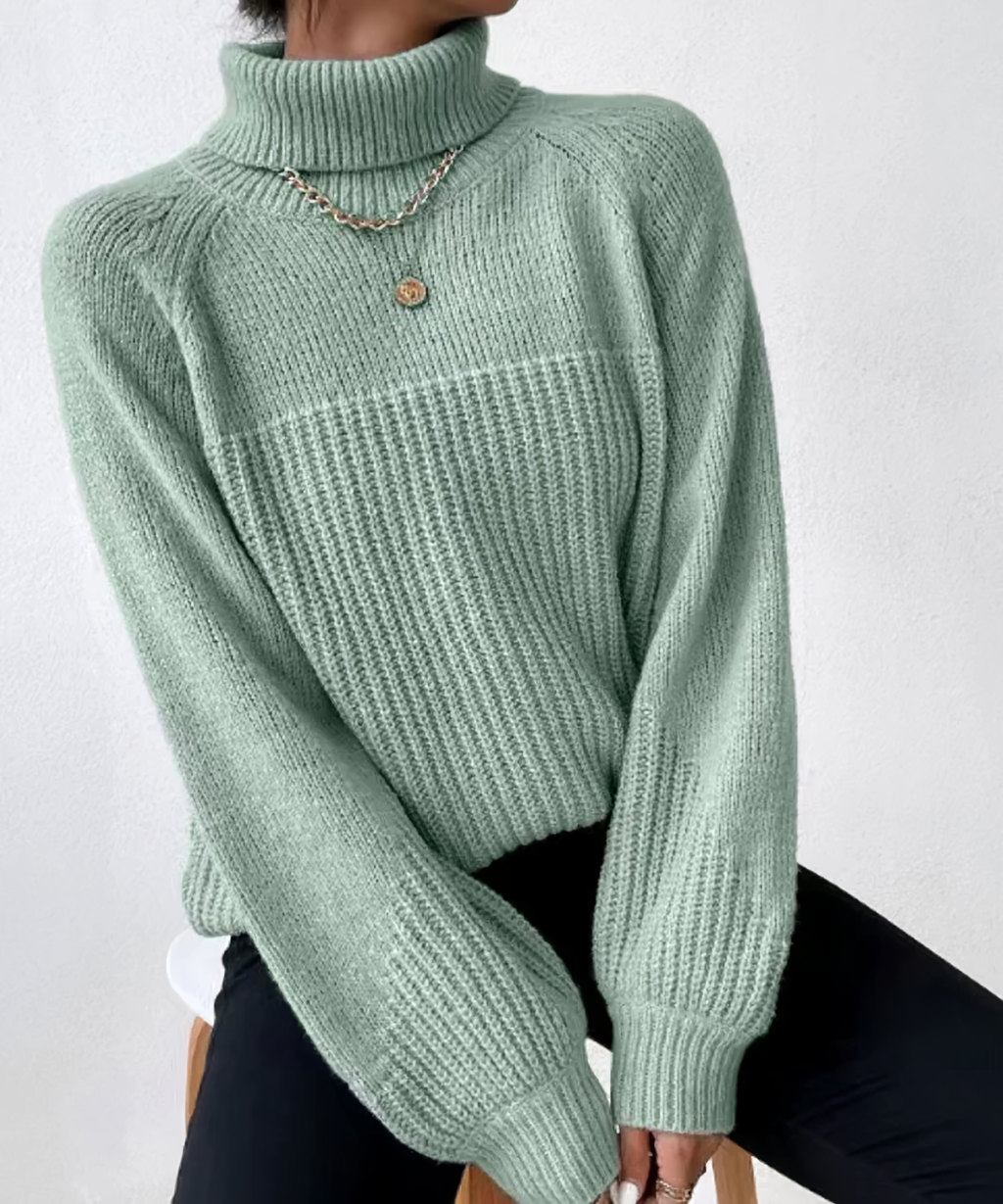 Valenzora | Casual winter turtleneck sweater for women