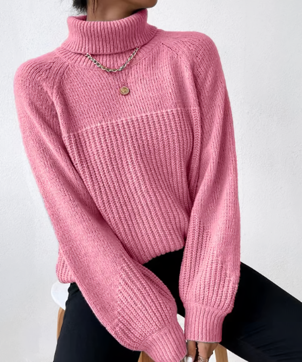 Valenzora | Casual winter turtleneck sweater for women