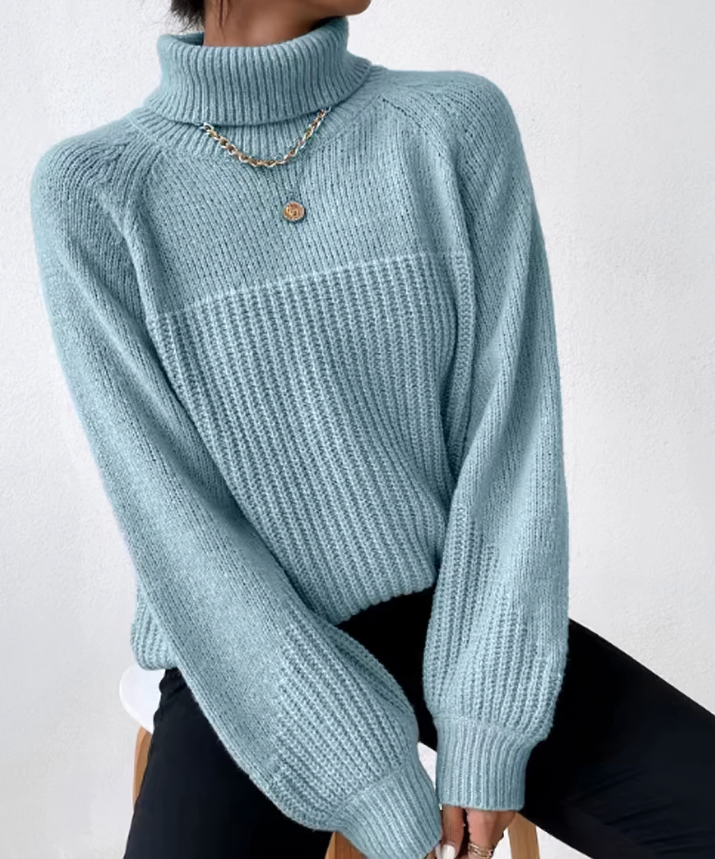 Valenzora | Casual winter turtleneck sweater for women