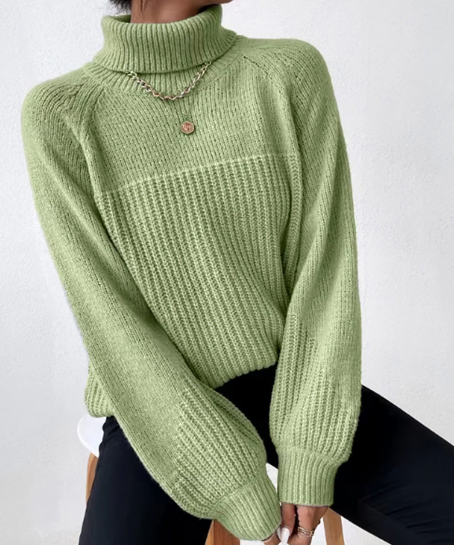 Valenzora | Casual winter turtleneck sweater for women