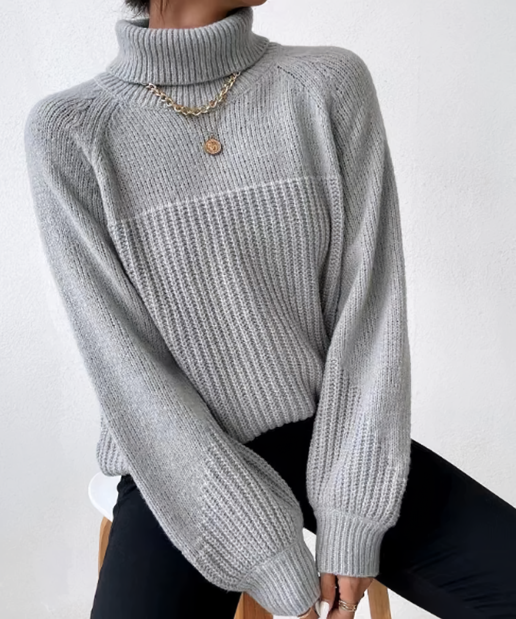 Valenzora | Casual winter turtleneck sweater for women
