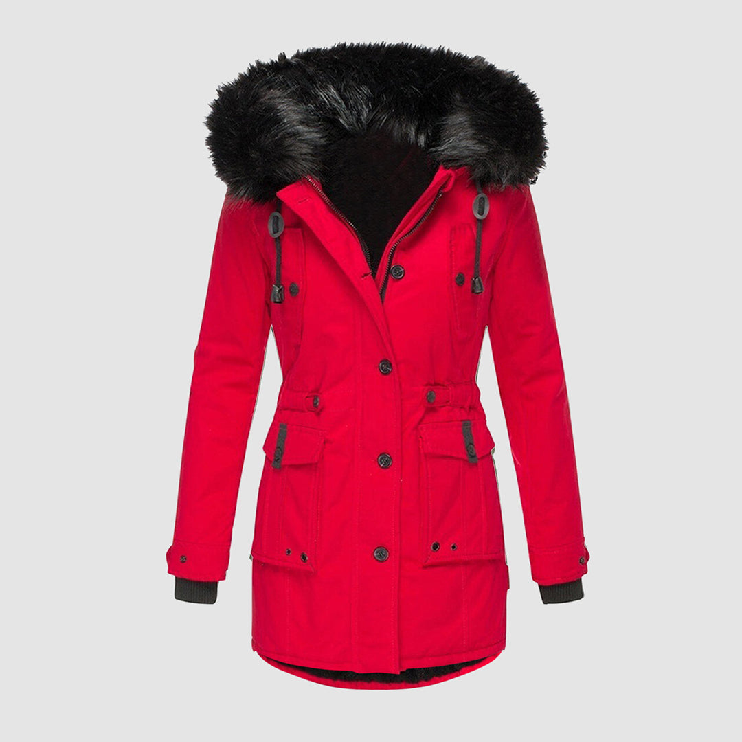 Valenzora - Waterproof winter jacket with hood for women