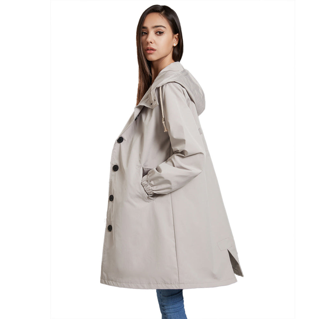 Valenzora | Wasserdichte Regenjacke für Damen mit Kapuze