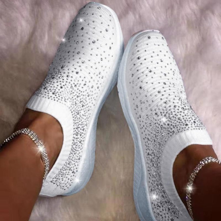 Valenzora | Strass-Sneaker mit weicher Sohle und atmungsaktivem Obermaterial