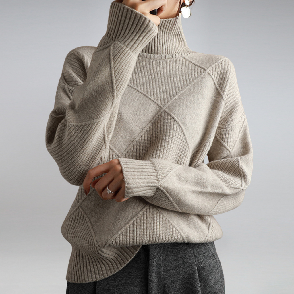Valenzora | relaxed fit sweater, knit sweater, women's knitwear
