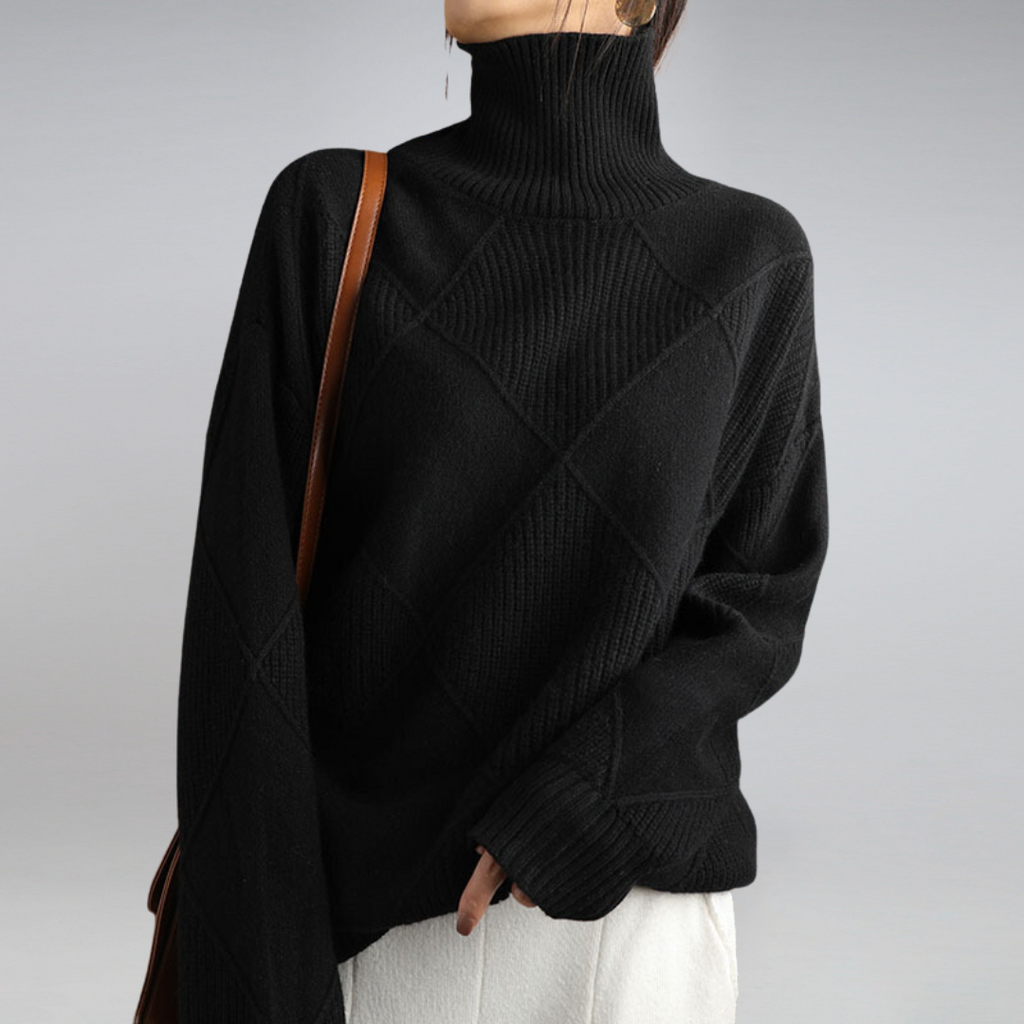 Valenzora | relaxed fit sweater, knit sweater, women's knitwear