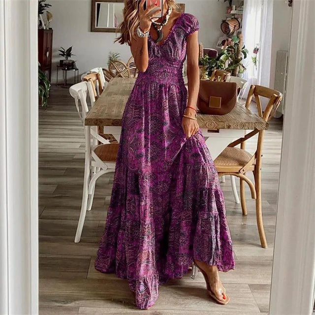 Valenzora | Elegant dress with elastic waistband