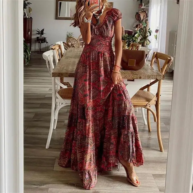 Valenzora | Elegant dress with elastic waistband