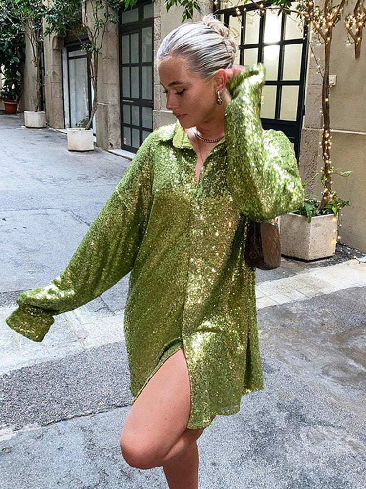Valenzora – Extra-weites Glitzer-Shirt für Damen