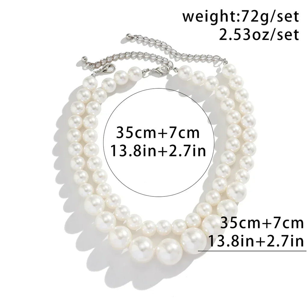 Valenzora | Embellished Double Layer Necklace Set for Women