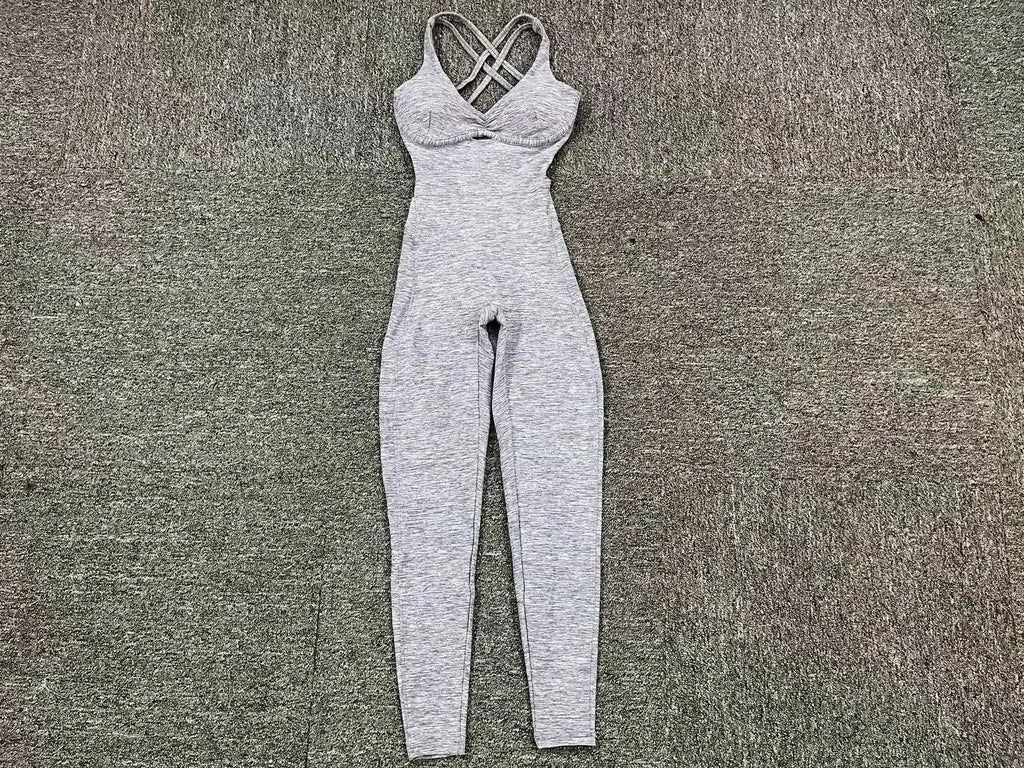 Valenzora | Sporty Jumpsuit Women's Sportswear Push-Up Gym Set Women's Fitness Overall Lycra Sports Outfit for Women Sportswear Yoga Clothing Pink