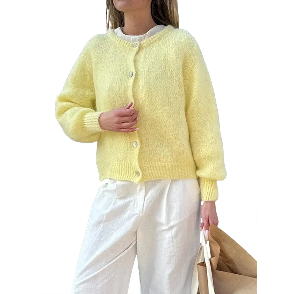 Valenzora | Long-sleeved knit cardigan