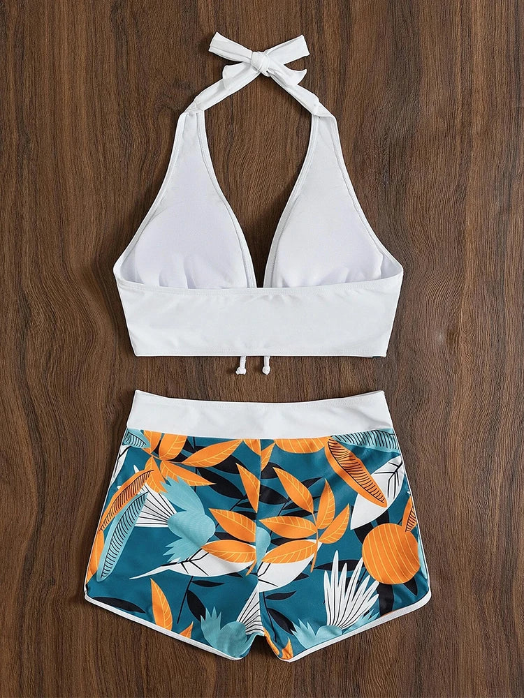 Valenzora | Hochtaillierter Bikini mit Print