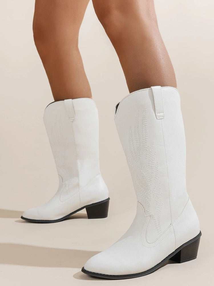 Valenzora Cowboy Boots | High-quality women's boots with boho print