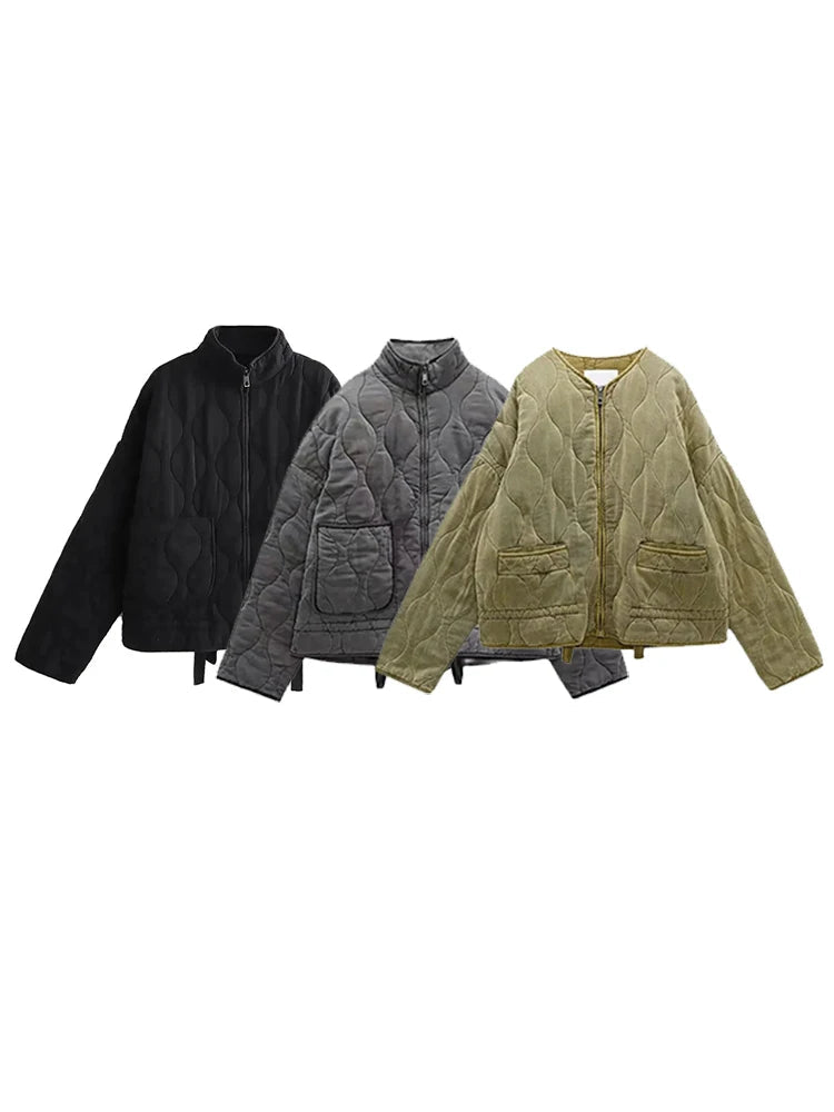 Valenzora | Oversized Vintage Padded Women's Jacket
