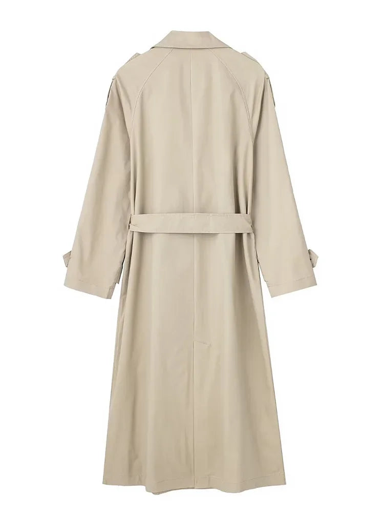 Valenzora - Women's long coat with belt