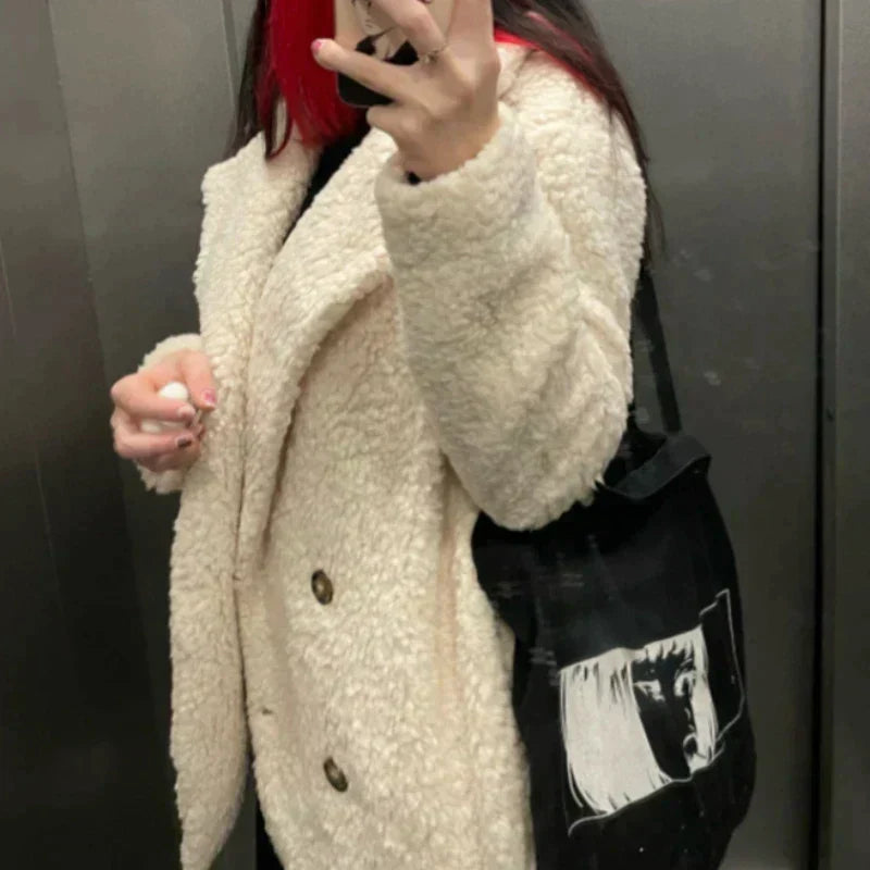 Casual warm cardigan for women - Elegant solid color